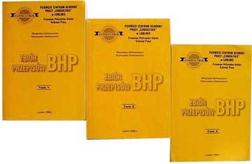 ZBIÓR PRZEPISÓW BHP 3 tomy - Delmanowicz [5427B]