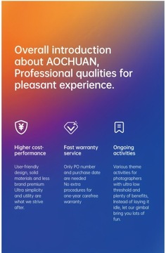 AOCHUAN XE 3-осевой портативный складной смартфон со стабилизатором поперечной устойчивости