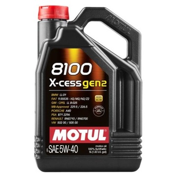 Olej Motul 8100 X-cess gen2 5W40 5L 109776