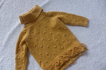 GOLF SWETERKOWY BĄBELKI FRĘDZLE 116