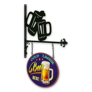 3D вывеска, 43х65, Холодное пиво, лист подарочный, хит в США