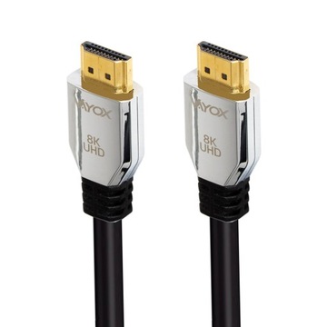 КАБЕЛЬ HDMI 2.1 8K СВЕРХВЫСОКОСКОРОСТНОЙ 48 Гбит/с eARC FHD 240 Гц VAYOX 3 м
