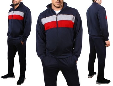 Спортивный костюм мужской СВИТШОТ + БРЮКИ с воротником стойкой, черный 963 XL