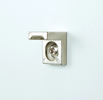 Кронштейн полкодержателя с двумя отверстиями, никель