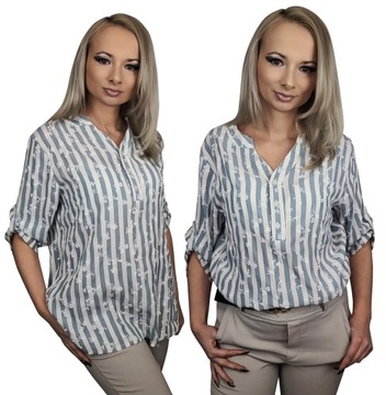 PLUS SIZE Koszula elegancka bluzka damska r. 46-54