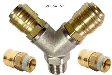Zestaw szybkozłączka 1/2