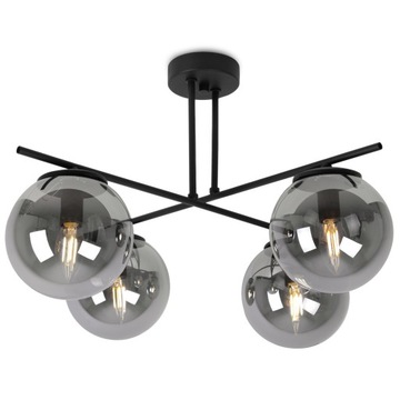 Современная потолочная лампа подвешивает черные графитовые пули чердак хит люстр