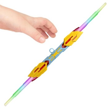 Светодиодный световой меч, детали костюма, вращение на 360 градусов, светящийся желтый цвет