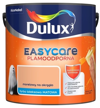 FARBA DULUX EASYCARE- morelowy na okrągło, 2.5l