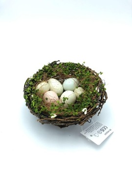 КОРЗИНКА LIGHTS4FUN WOLF С УКРАШЕНИЕМ ПАСХАЛЬНЫХ ЯИЦ