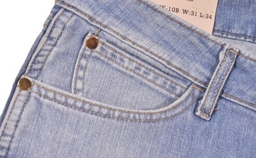 WRANGLER spodnie LOW SKINNY blue jeans _ W31 L34