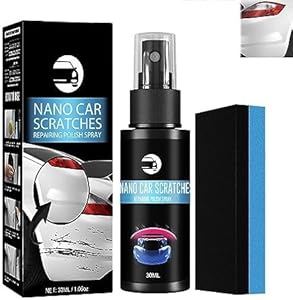 Spray do napraw zarysowań kosmetyk samochodowych z miękką gąbką