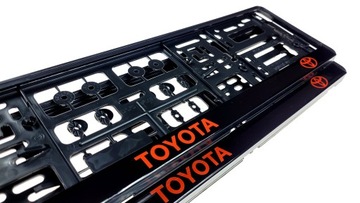 Ramki pod tablice rejestracyjne TOYOTA Żelowe 2 sztuki