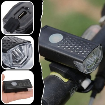 МОЩНЫЙ ВЕЛОСИПЕДНЫЙ ФОНАРЬ ПЕРЕДНЯЯ ЗАДНЯЯ СВЕТОДИОДНАЯ ВОДОЗАЩИТНАЯ АККУМУЛЯТОРНАЯ БАТАРЕЯ USB
