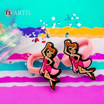 Резинки для волос с резиновым декором