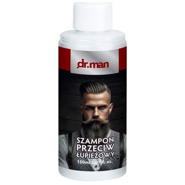 DR.MAN SZAMPON PRZECIW ŁUPIEŻOWY 150ml USUWA OBJAWY ZAPOBIEGA POWSTAWANIIU