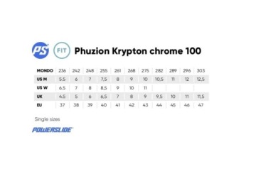 ФИТНЕС-РОЛИКИ POWERSLIDE PHUZION KRYPTON 100 ЧЕРНЫЙ 43