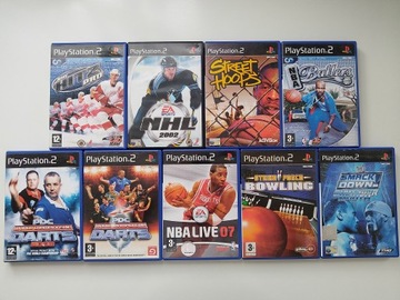 ZESTAW PS2 PAL ENG KOLEKCJA PLAYSTATION 2 * 9 GIER