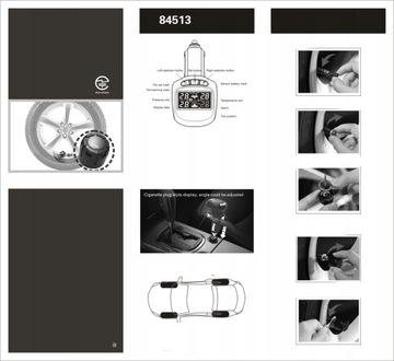Комплект для измерения давления и температуры в шинах