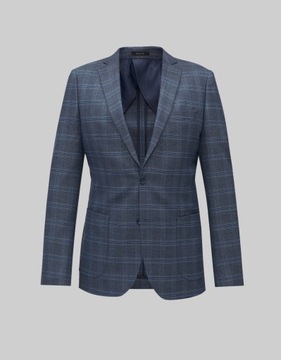 Elegancka marynarka do zestawu plati 01 szary slim fit 182 108