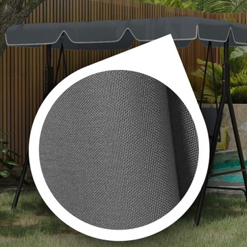 КРЫШКА для садовых качелей КРЫША 164 x 114 см. АНТРАЦИТОВЫЙ ПРОЧНЫЙ И ДОЛГОВЕЧНЫЙ.