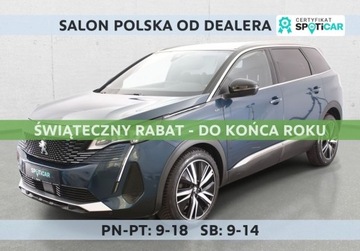 Peugeot 5008 II Crossover Facelifting 1.2 PureTech 130KM 2022 Peugeot 5008 GT Eat8 Fv23 Od RiA 1.2 Benzyna 130KM