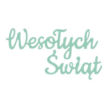 Wykrojnik Wesołych Świąt