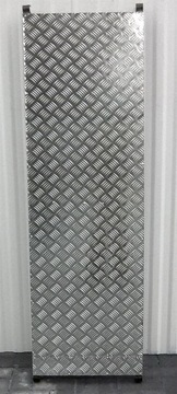 Листовой металл в клетку, шпон, глянцевая серебряная фольга, 45 см