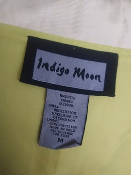 Indigo Moon haftowany żakiet cekiny guziki M-L