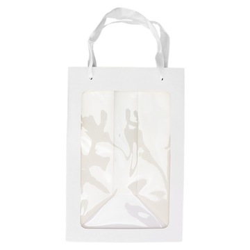 Большой бумажный мешок для конфет с открытым окном, бумажные пакеты для 6А