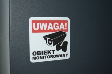 Наклейка для мониторинга ОБЪЕКТ НАБЛЮДЕНИЯ 10см GDPR