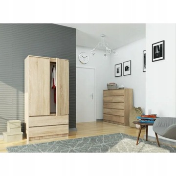 Шкаф 90см 2д 2шт Sonoma B-9