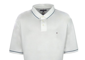 TOMMY HILFIGER polo męskie, białe, 4XLT