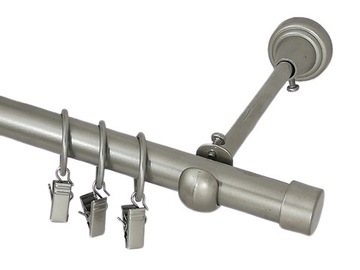 КАРИДЫ ДЛЯ ШТОР ЛЯГУШКА ОДИНОЧНЫЙ МЕТАЛЛИЧЕСКИЙ КАРДИНС 19 / 120