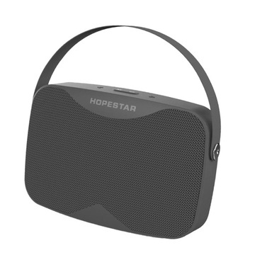 Przenośny głośnik zapewnia wyższą jakość basów w kolorze szarym