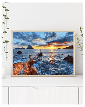 Malowanie po numerach Obraz 40x50 Płótno + Farby