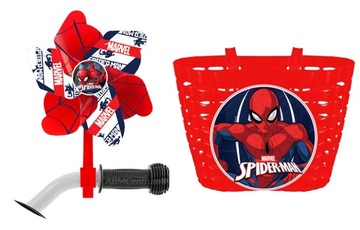 KOSZYK WIATRACZEK NA ROWER HULAJNOGĘ SPIDERMAN