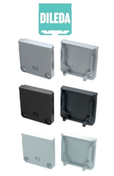 ЗАГЛУШКА ДЛЯ ПРОФИЛЯ DILEDA СЕРЫЙ ЧЕРНЫЙ БЕЛЫЙ