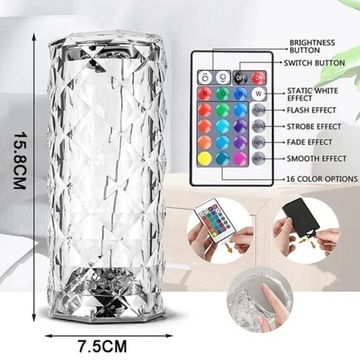 Ночник Rose Diamond - Crystal Touch