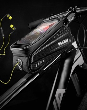 ВОДОНЕПРОНИЦАЕМАЯ СУМКА ДЛЯ ВЕЛОСИПЕДА СУМКА В РАМКЕ ЧЕХОЛ ДЛЯ ТЕЛЕФОНА 1 Л WILD MAN