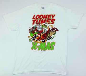 LOONEY TUNES Koszulka męska Święta T-shirt r. L