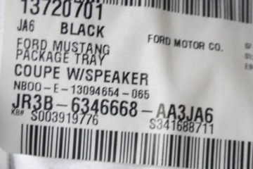 FORD MUSTANG MK6 COUPE ZADNÍ KRYT POLIČKY ZAVAZADLOVÉ JR3B-6346668-AA 2019