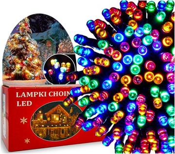 Lampki CHOINKOWE 500 LED MULTIKOLOR zewnetrzne/wewnetrzne z programatorem