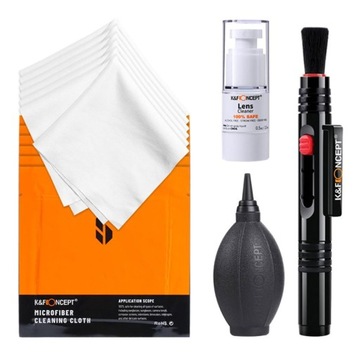 Большой набор для чистки оптики объектива камеры 11 в 1 K&F CONCEPT