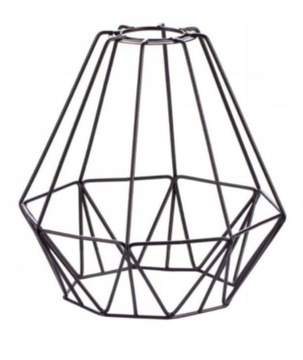 KLOSZ METALOWY Z DRUTU DIAMENT DO LAMP BRYLANT