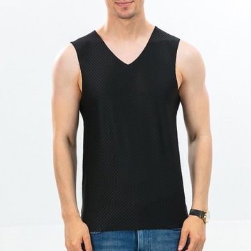 Men Ice Silk Tank Tops Gym Clothing Men Summer Man