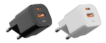 2x БЫСТРОЕ ЗАРЯДНОЕ УСТРОЙСТВО USB C ДЛЯ ТЕЛЕФОНА УНИВЕРСАЛЬНОЕ 20 Вт + 2x КАБЕЛЬ USB C 100 Вт