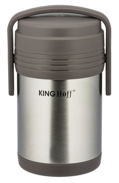 Termos na żywność obiadowy 1,5L stal + 3 pojemniki