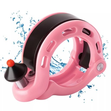 Dzwonek rowerowy 100dB do kier. 22,2/25,4/31,8mm mini ROCKBROS LD-Q1 różowy