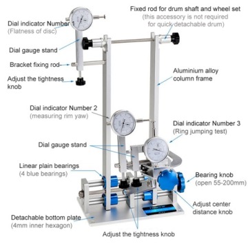 Профессиональный станок для центрирования велосипедных дисков Toopre с часами